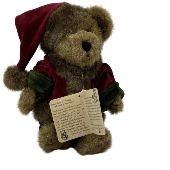 Boyds Bears & Friends "Mr Baybeary" Plush J.B. Bean Christmas Bear Christmas - Picture 5 of 8